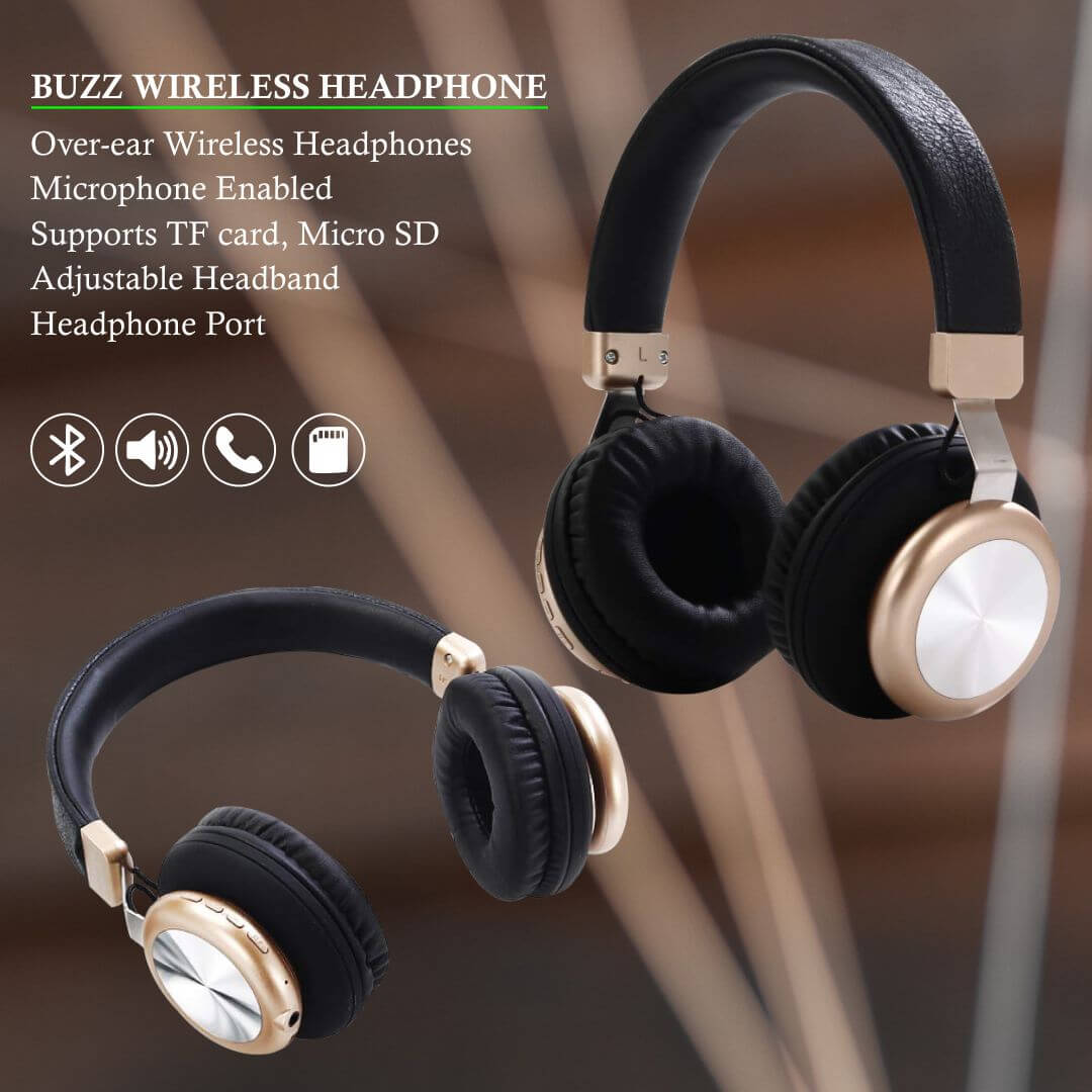 Buzz 2 in 1  Wireless & Wired Headphones