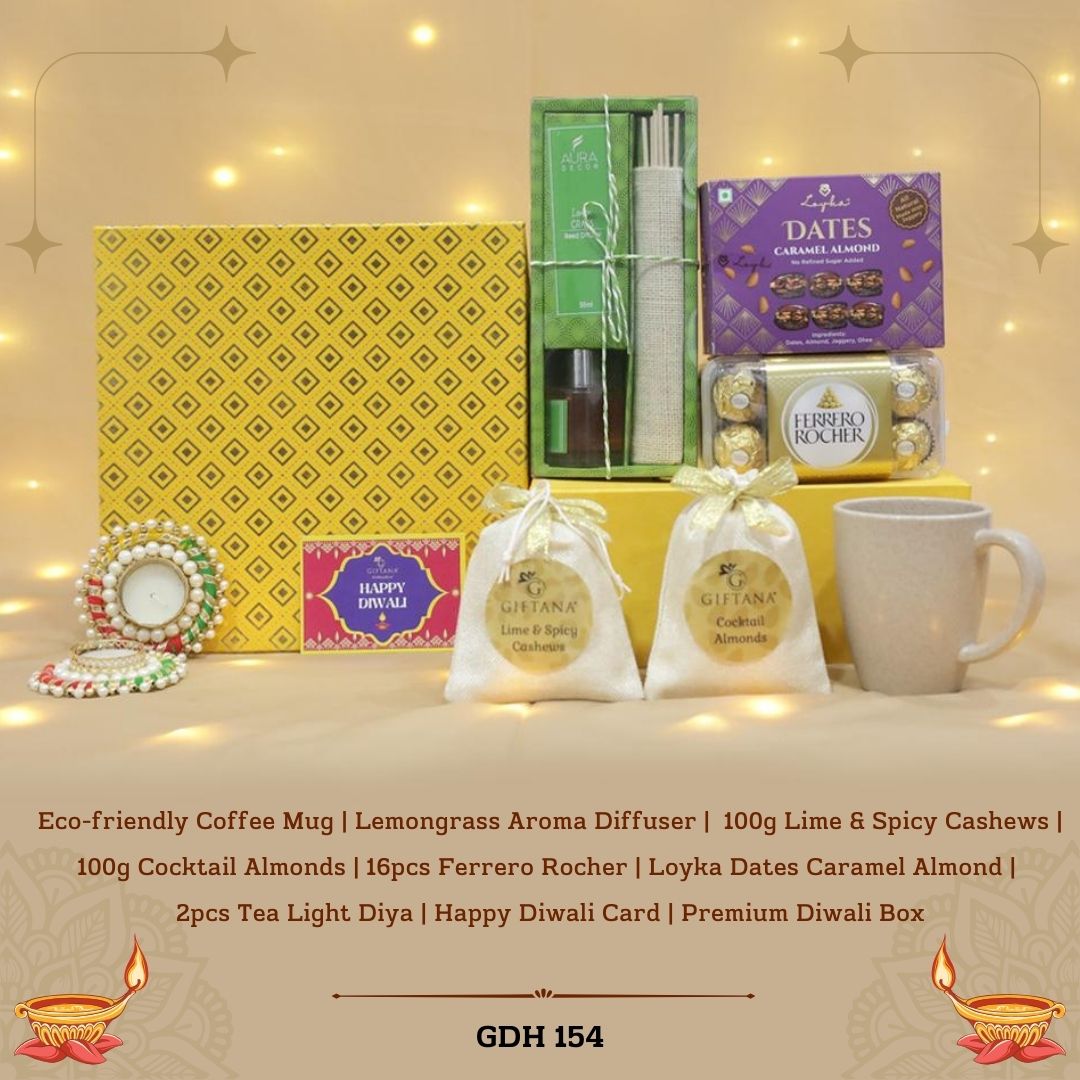 Diwali Ecofriendly Mug and Aroma Set - GDH 154 Diwali Ecofriendly Mug and Aroma Set - GDH 154