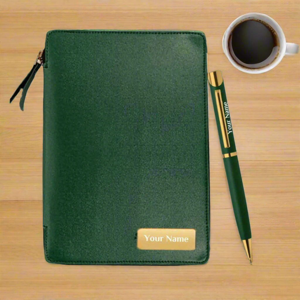 Premium Corporate Gift – Personalized Zipper Diary & Pen Set Premium Corporate Gift – Personalized Zipper Diary & Pen Set
