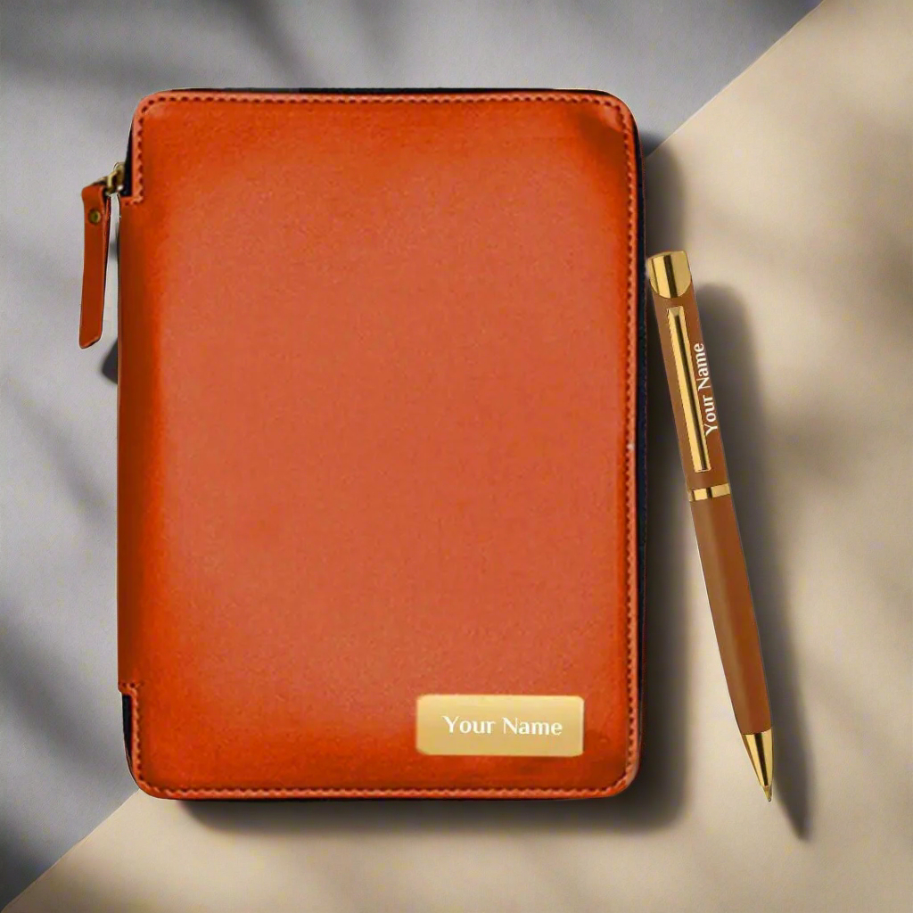 Premium Corporate Gift – Personalized Zipper Diary & Pen Set Premium Corporate Gift – Personalized Zipper Diary & Pen Set