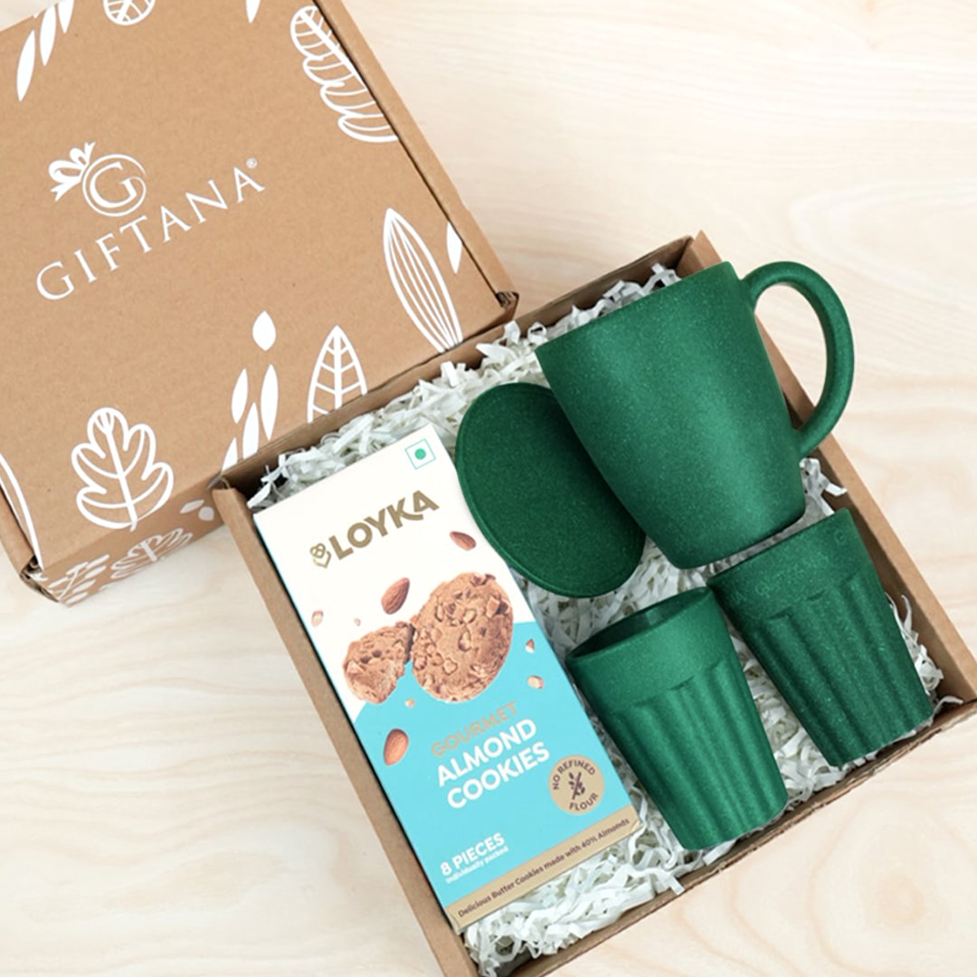 Eco-Friendly Gift Set : Loyka Cookies, Mug, Coaster & Tea Cup Eco-Friendly Gift Set : Loyka Cookies, Mug, Coaster & Tea Cup