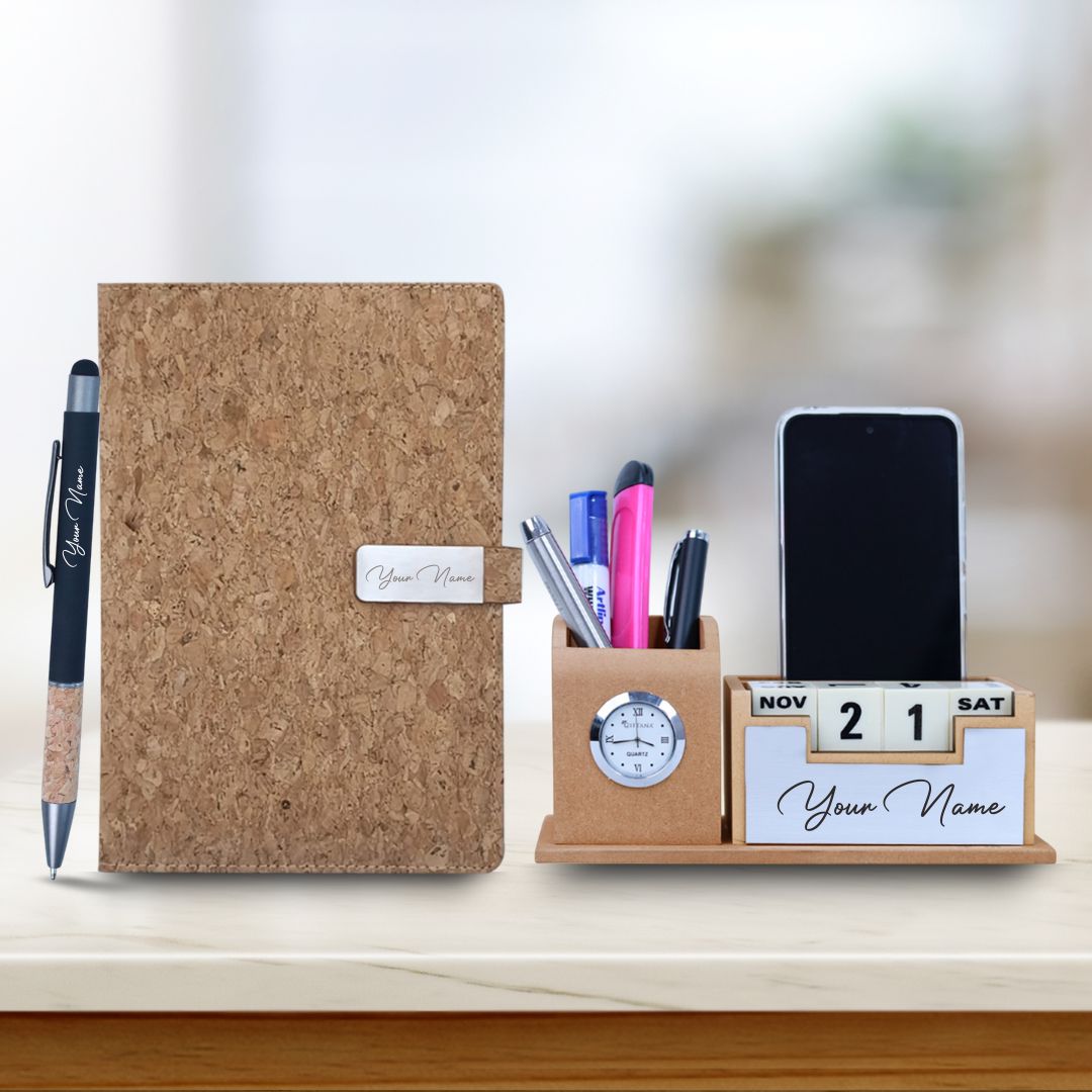 Elegant 3-in-1 Office Gift - Personalized & Practical Elegant 3-in-1 Office Gift - Personalized & Practical