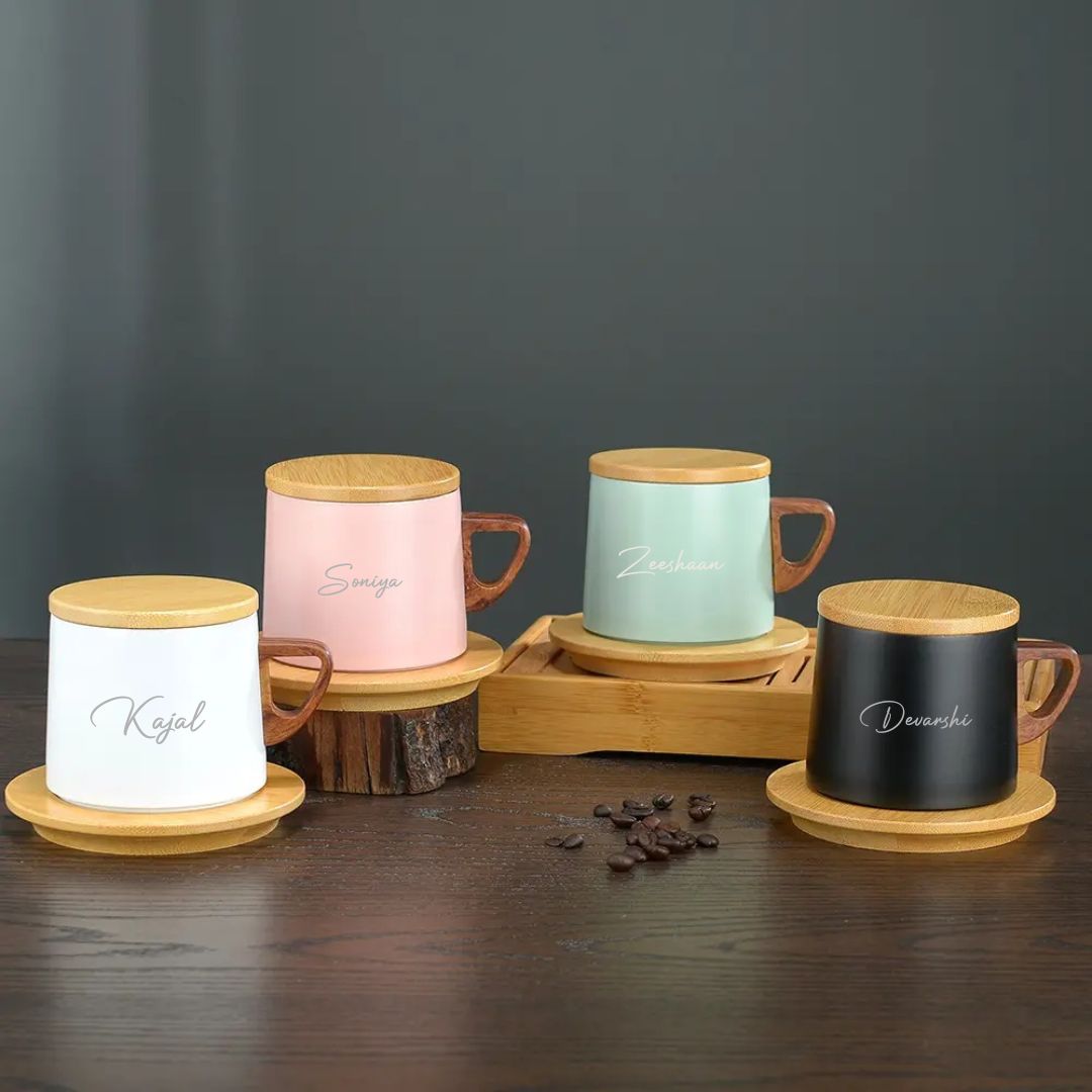 Corporate Gift Set-Vacuum Mug with Wooden Lid Corporate Gift Set-Vacuum Mug with Wooden Lid