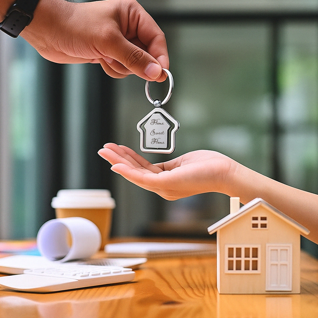 Corporate Home Sweet Home Keychain-Elegant Giveaway