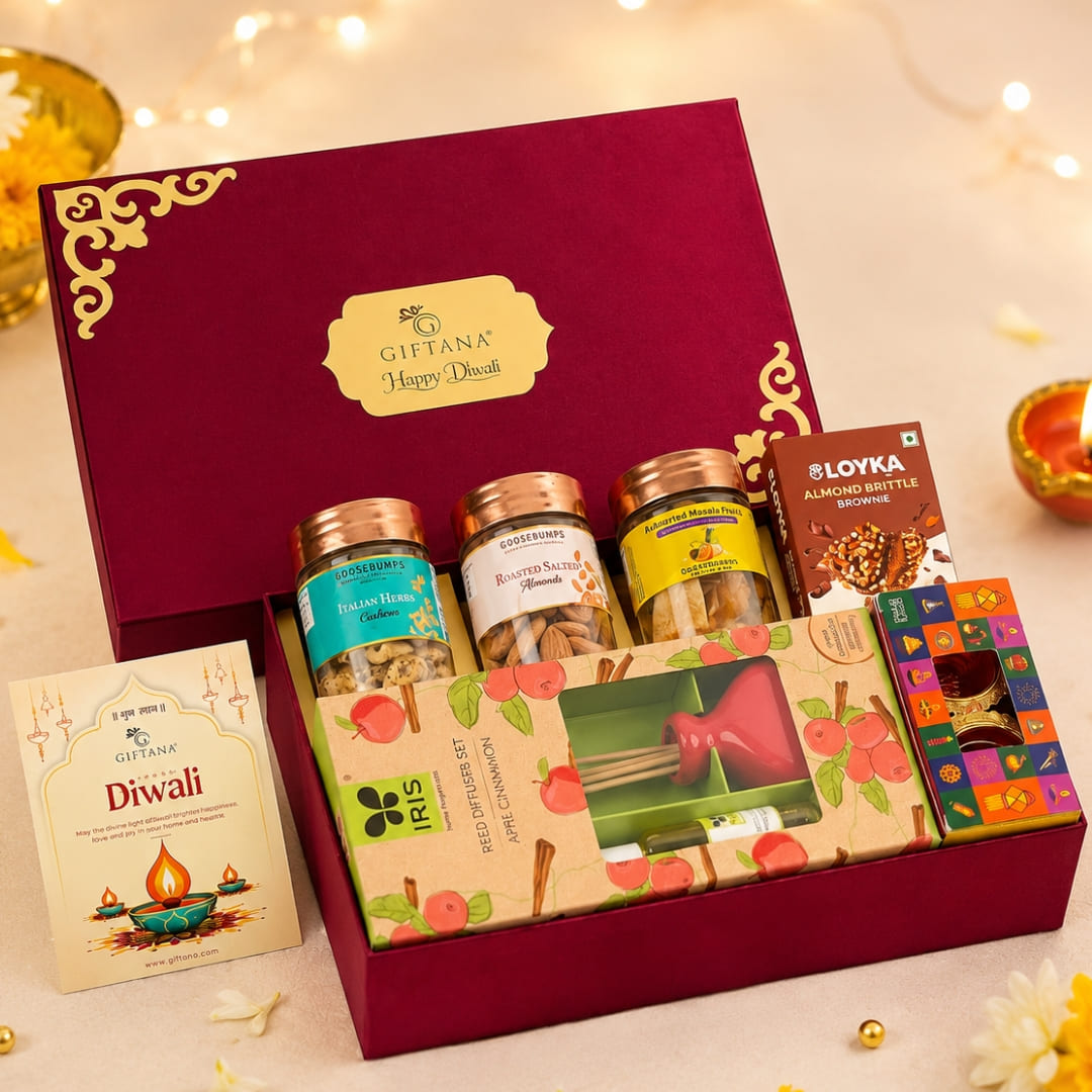 Diwali Gift Boxes Online - Healthy Nuts and Festive Treats