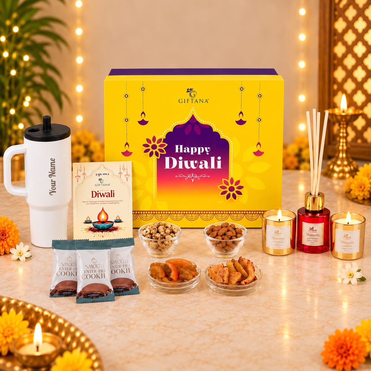 Premium Diwali Gift Set with Sipper Tumbler